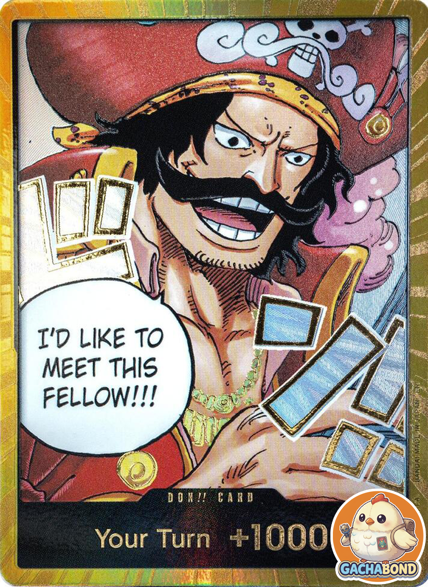 DON!! Card (Gol.D.Roger) (Gold) - Carrying On His Will (OP13)