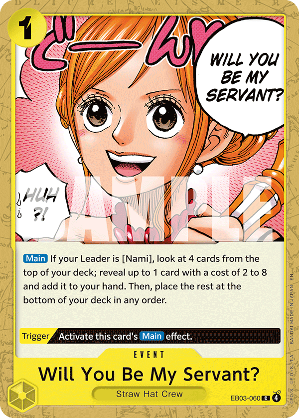 Will You Be My Servant? - Extra Booster: One Piece Heroines Edition (EB-03) - EB03-060