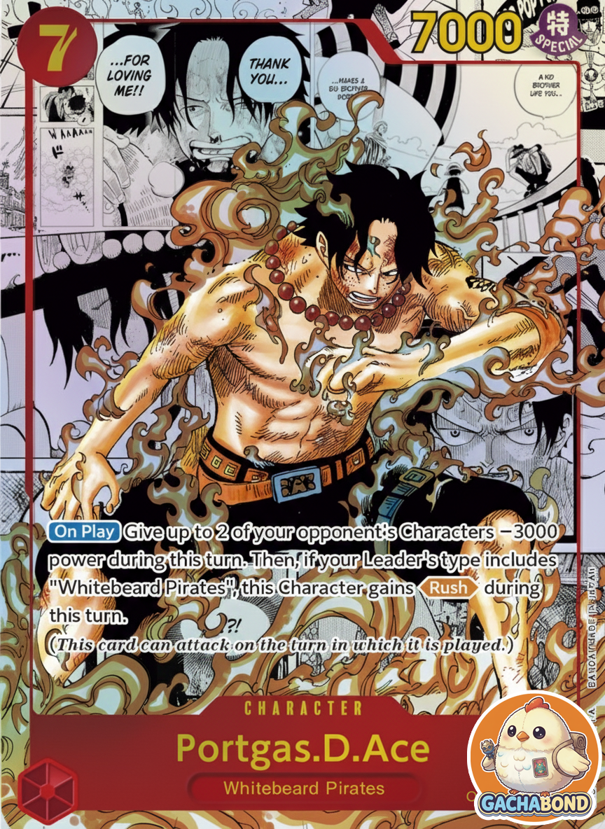 Portgas.D.Ace (Parallel) (Manga) (Alternate Art) - Paramount War (OP02) - OP02-013