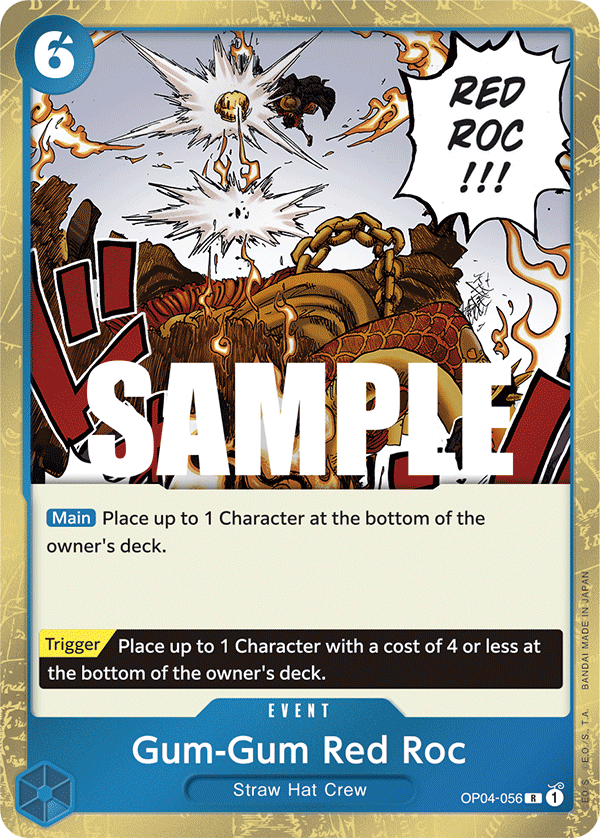 Gum-Gum Red Roc - Kingdoms of Intrigue (OP04) - OP04-056