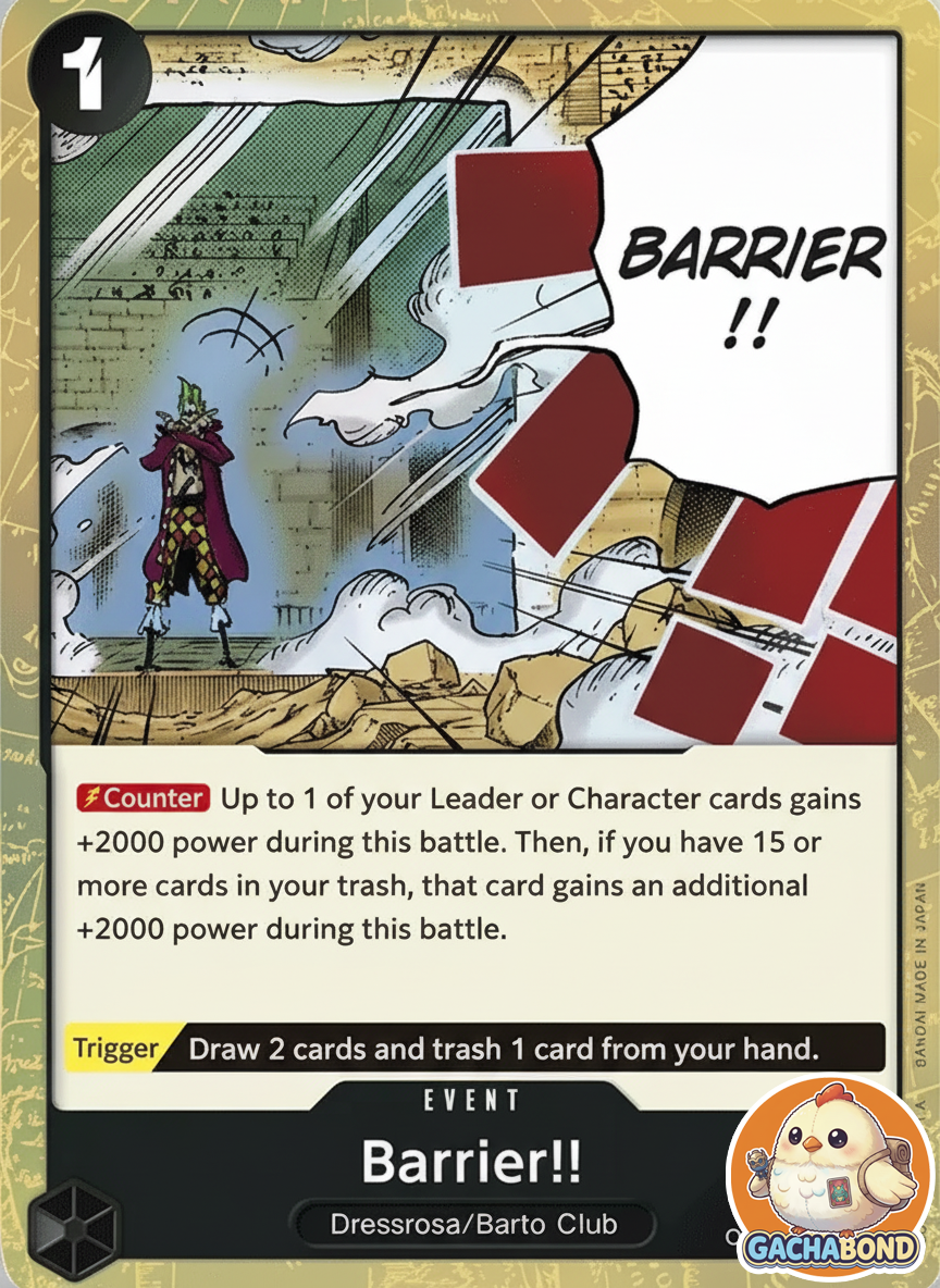 Barrier!! (Textured Foil) - Premium Booster The Best (PRB-01) - OP04-095