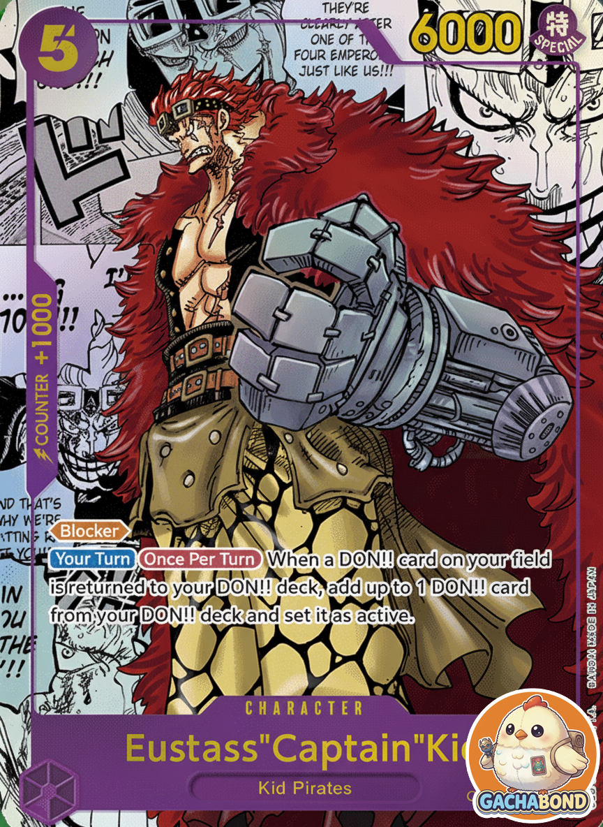 Eustass"Captain"Kid (Alternate Art) (Manga) - Awakening of the New Era (OP05) - OP05-074