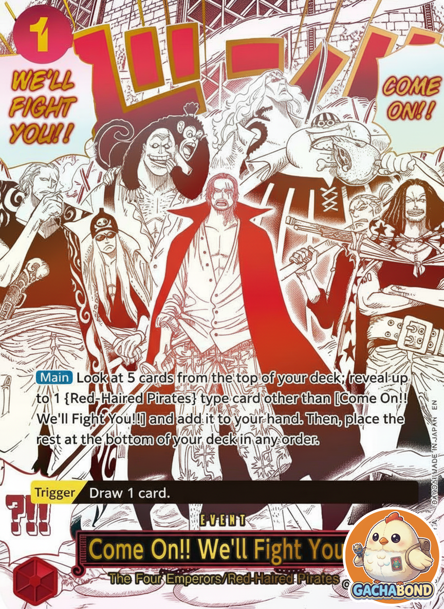 Come On!! We'll Fight You!! (Alternate Art) - Premium Booster The Best Vol. 2 (PRB-02) - OP09-020