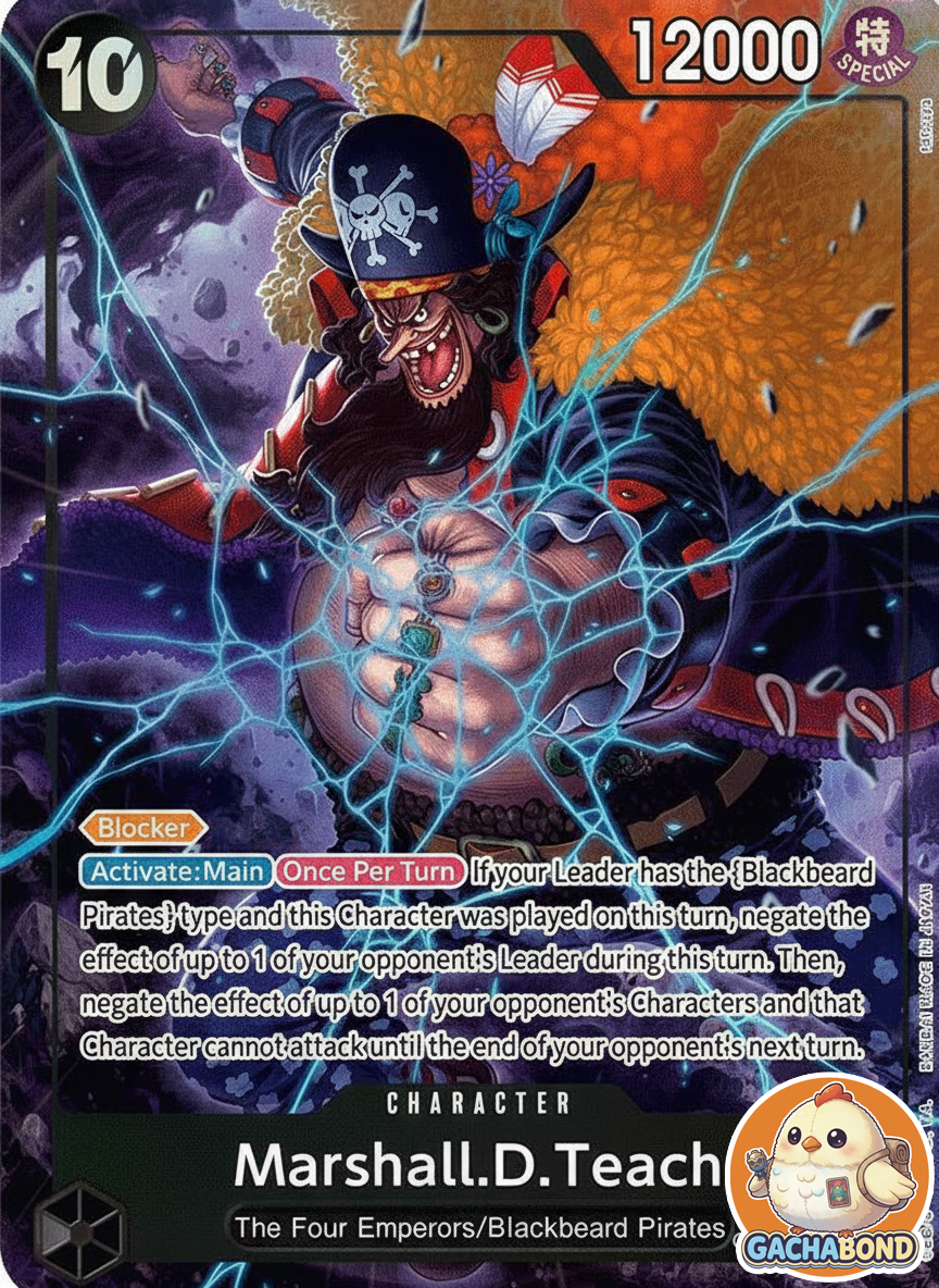 Marshall.D.Teach (Alternate Art) - Emperors in the New World (OP09) - OP09-093