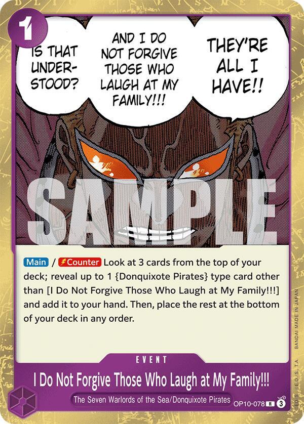 I Do Not Forgive Those Who Laugh at My Family!!! - Royal Blood (OP10) - OP10-078