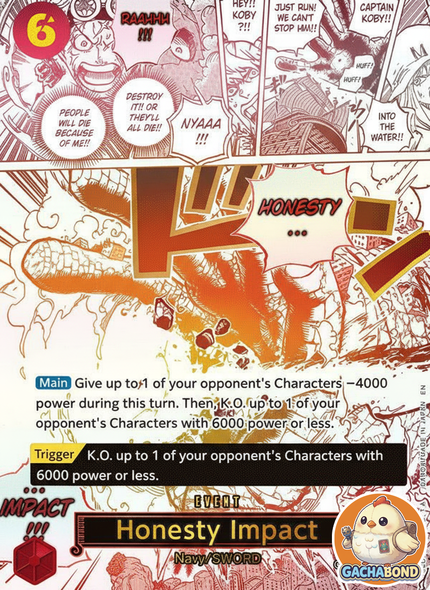 Honesty Impact (Alternate Art) - A Fist of Divine Speed (OP11) - OP11-018