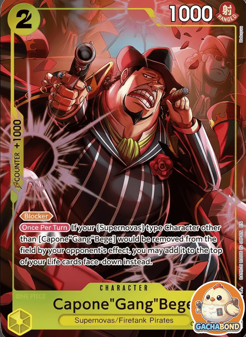 Capone"Gang"Bege (Alternate Art) - A Fist of Divine Speed (OP11) - OP11-101