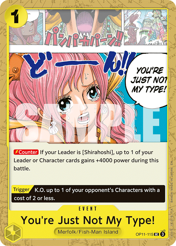 You're Just Not My Type! - A Fist of Divine Speed (OP11) - OP11-115