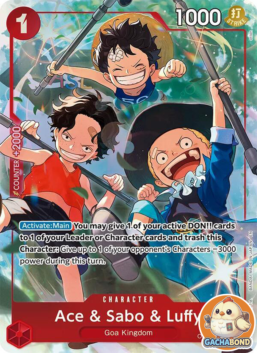 Ace & Sabo & Luffy (Alternate Art) - Carrying On His Will (OP13) - OP13-007