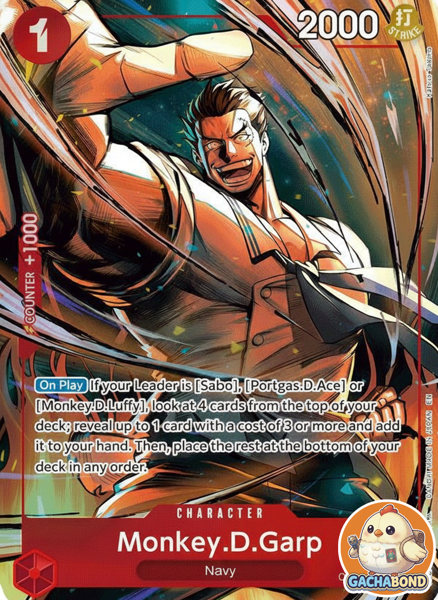 Monkey.D.Garp (Alternate Art) - Carrying On His Will (OP13) - OP13-016