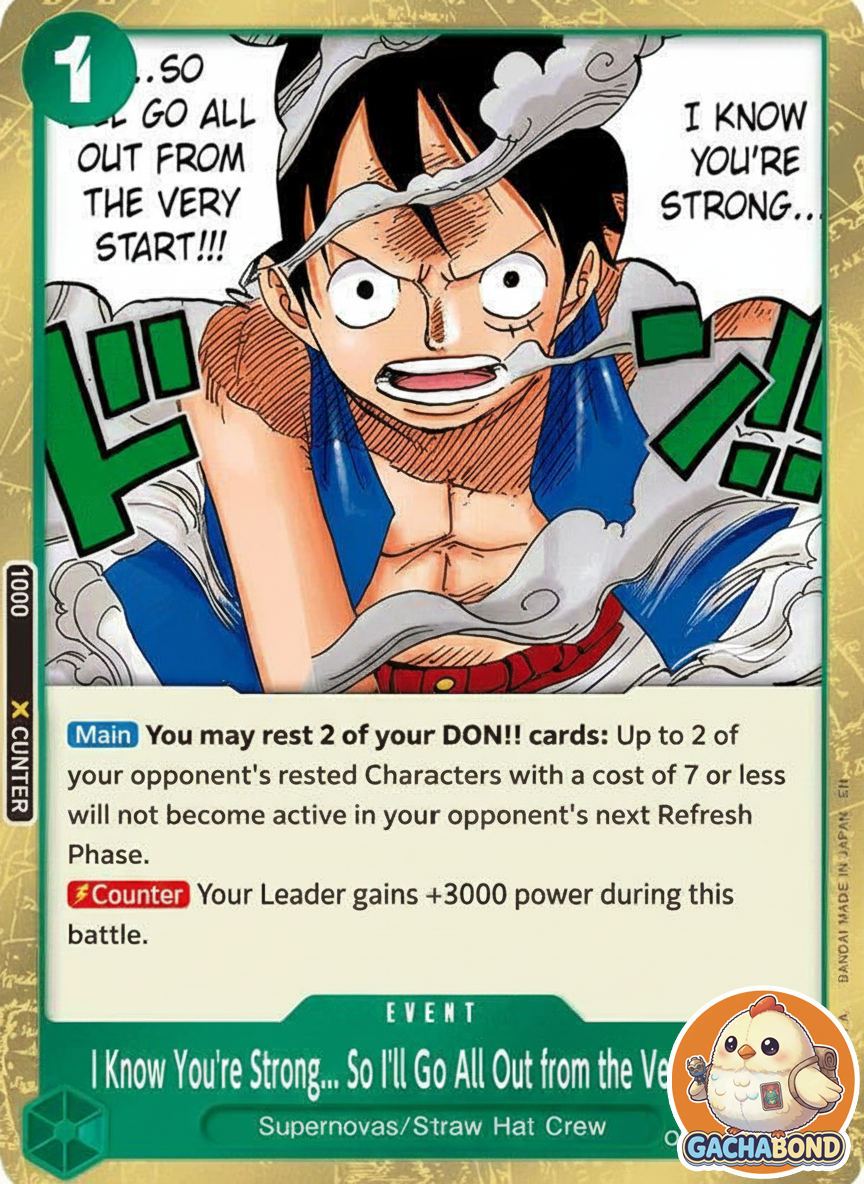 I Know You're Strong... So I'll Go All Out from the Very Start!!! - Carrying On His Will (OP13) - OP13-040