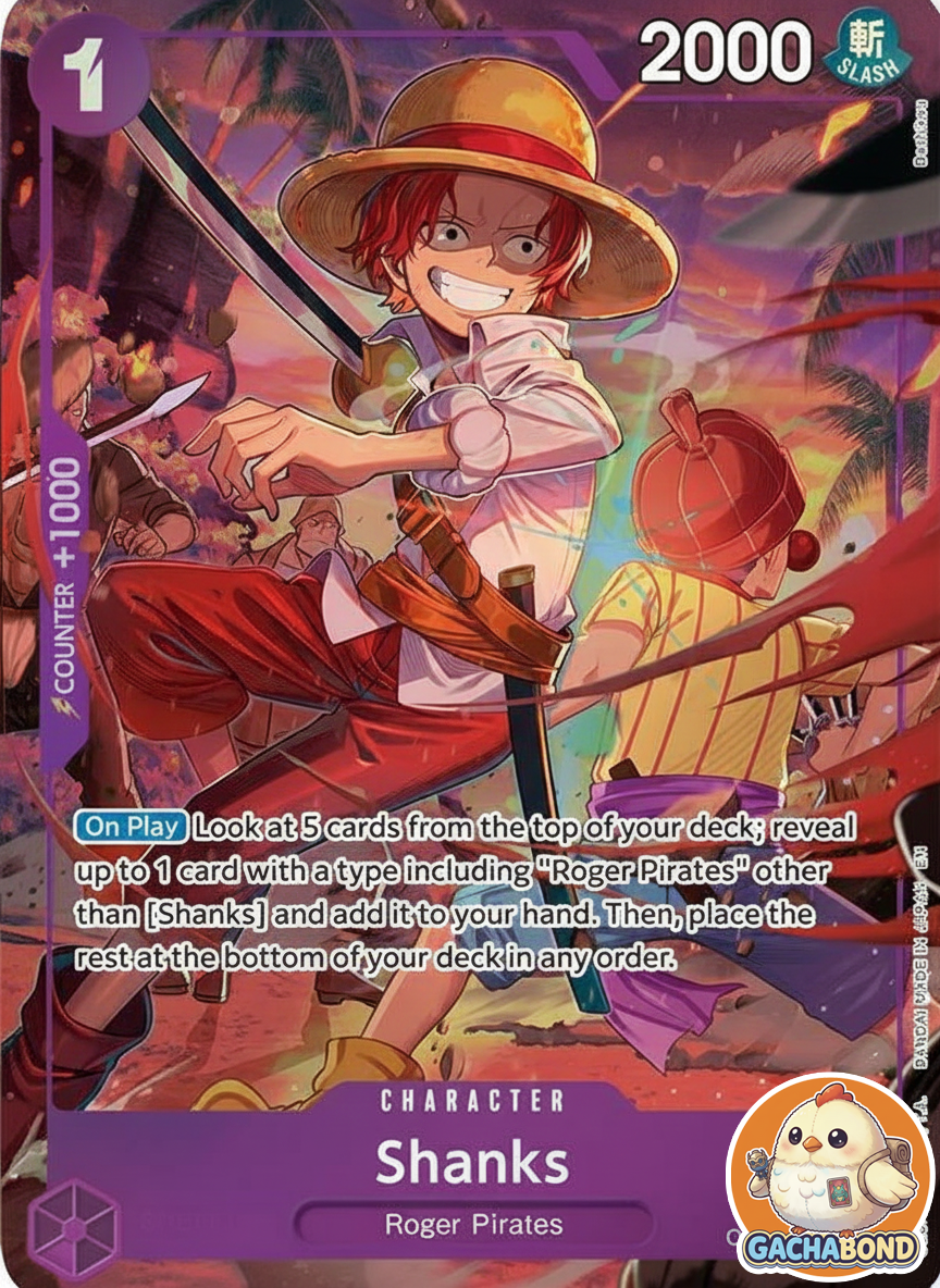 Shanks (Alternate Art) - Carrying On His Will (OP13) - OP13-065