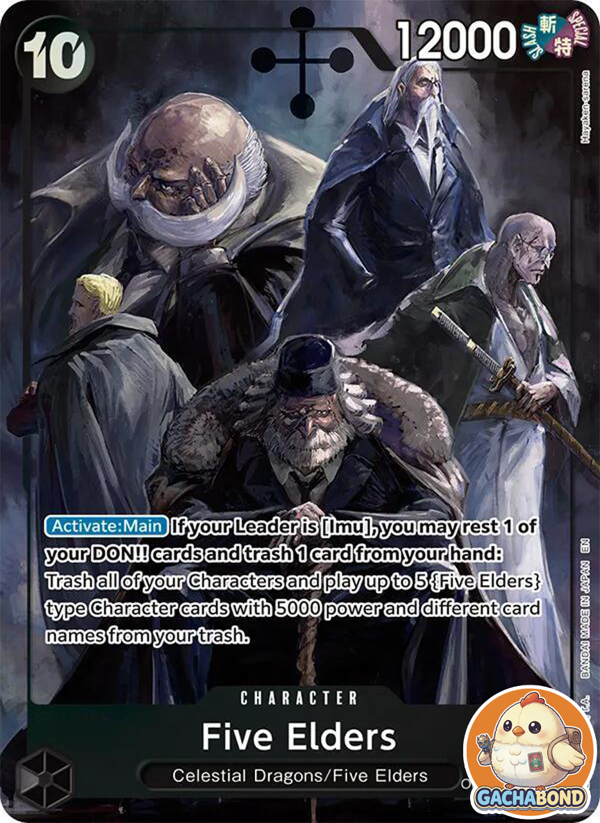 Five Elders (Alternate Art) - Carrying On His Will (OP13) - OP13-082