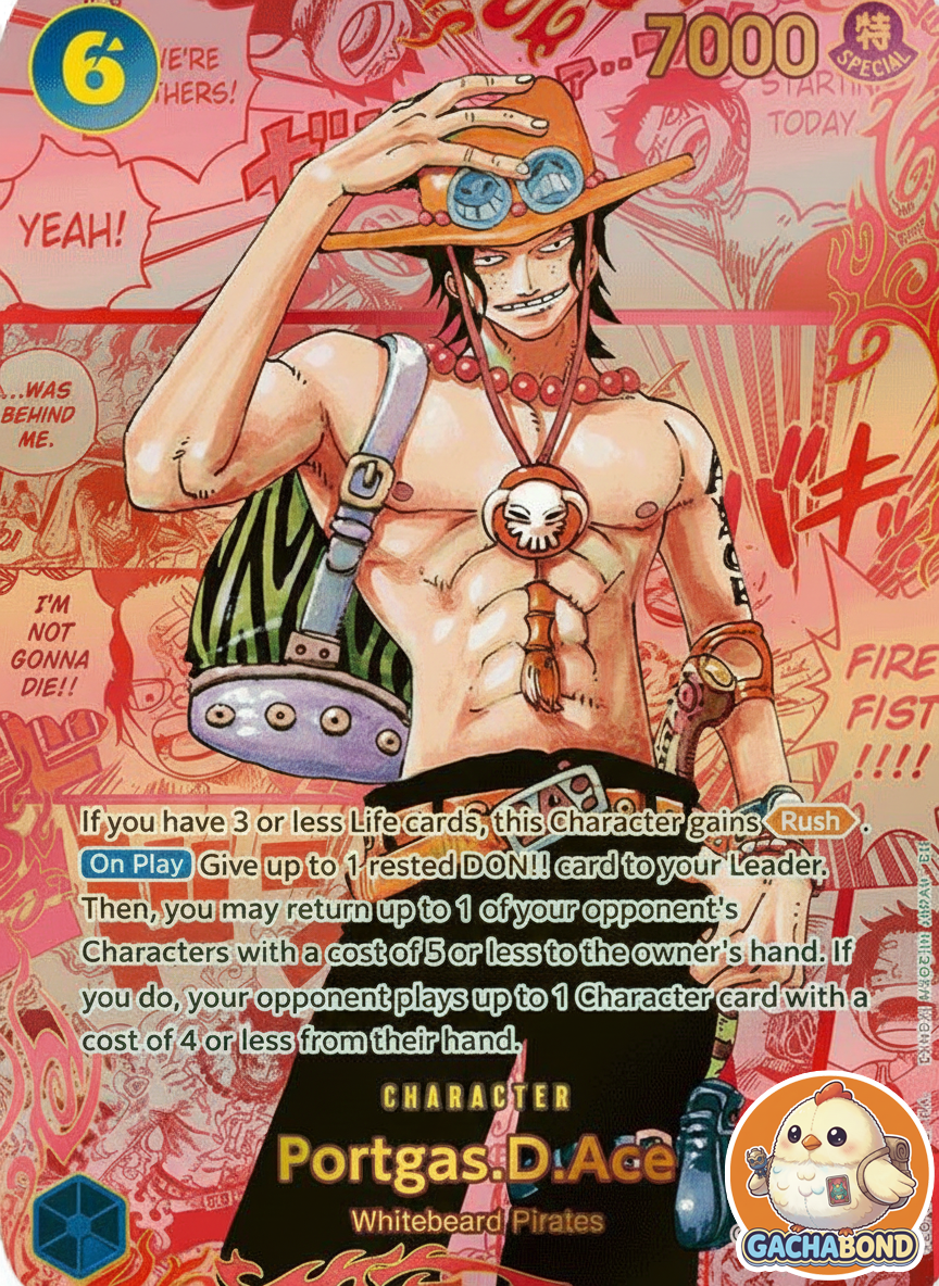Portgas.D.Ace (Red Super Alternate Art) - Carrying On His Will (OP13) - OP13-119