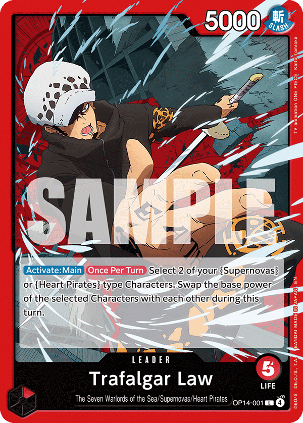 Trafalgar Law - The Azure Sea's Seven (OP14) - OP14-001